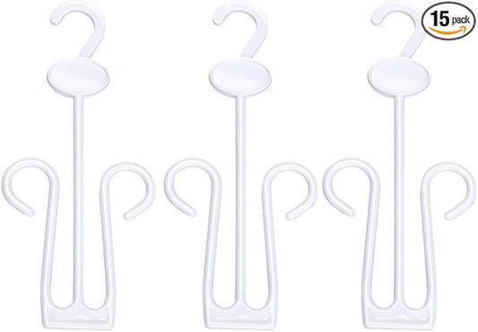 LIOOBO Pack of 15 Shoe Display Hook Shoes Drying Rack Plastic Hanger for Shop Home Supermarket Mall