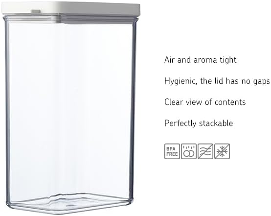 Mepal Food Storage Containers - Storage Box with Lid for Dry Foods - Kitchen Container & Organizer - Airtight Food Storage Container - Dishwasher Safe - 700 ml - Black