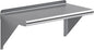 AmGood 12 in. x 24 in. Stainless Steel Wall Shelf | NSF | Metal Shelving | Garage, Laundry, Storage, Utility Room | Restaurant, Commercial Kitchen