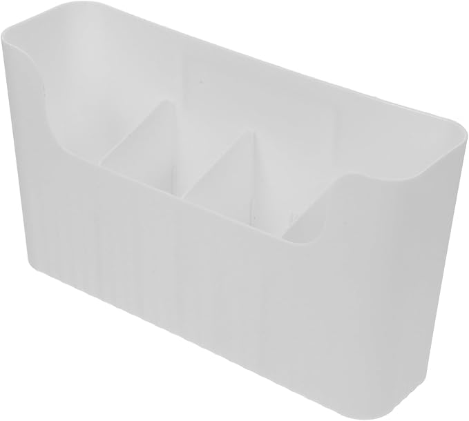 Wall Mounted Kitchen Cabinet Organizer Box Large Plastic Storage Rack Adhesive Door Shelf Utility Organizer for Refrigerator Pantry and Bathroom
