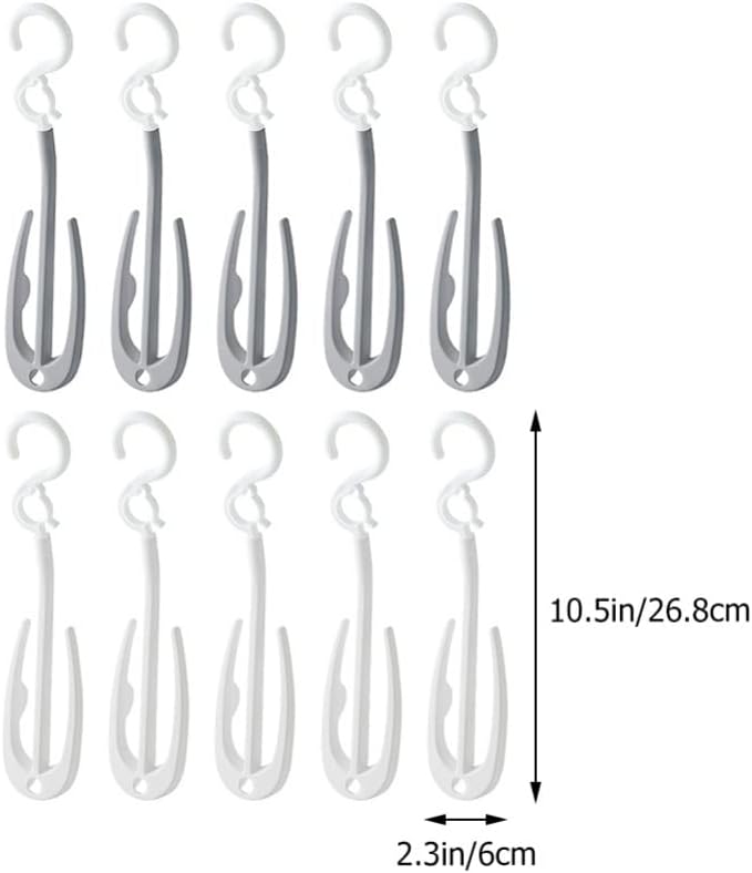 ULTECHNOVO Shoe Organizer Hanging 2 Hook Shoe Rack Laundry Room Hanging Rack Balcony Space-Saving