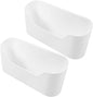 2pcs Wall-mounted Kitchen Shelves Sink Organizer Adhesive Cabinet Door Holder for Makeup Bathroom Wall Storage Box