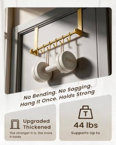 Heavy Duty Over The Door Hooks, Door Hooks Hanger Organizer for Hanging - Image 2