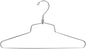 NAHANCO Metal Shirt Hanger, 18" Chrome-Plated, Standard Hook (Pack of 25)