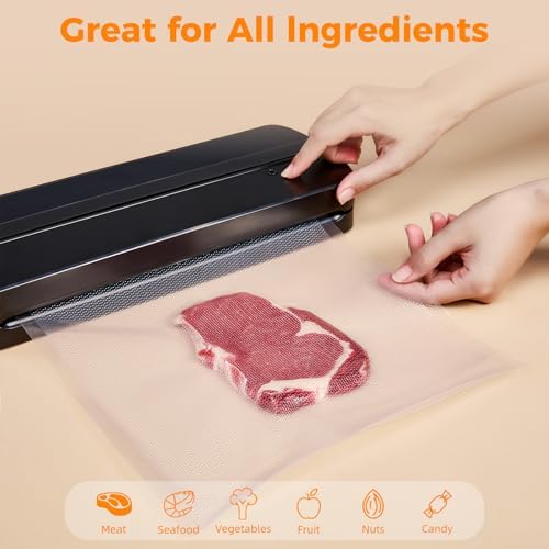 Wevac Vacuum Sealer Bags for Food 8x16 6 Rolls, Fit Food Saver Machines - Image 4