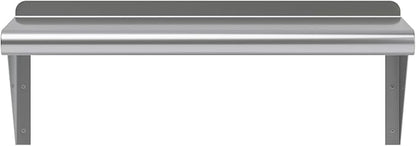 AmGood 10 in. x 24 in. Stainless Steel Wall Shelf | NSF | Metal Shelving | Garage, Laundry, Storage, Utility Room | Restaurant, Commercial Kitchen