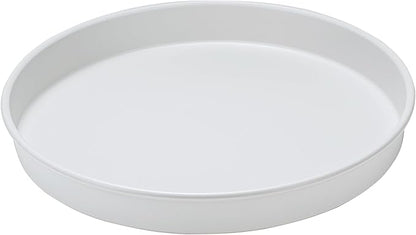 Amolliar Lazy Susan Organizer, 10" Metal Rotating Turntable for Kitchen, Fridge, Cabinet, Countertop, Pantry Storage Organizer, Tray for Household Purpose, Under Sink Organizer, Spice Rack, White 1PC