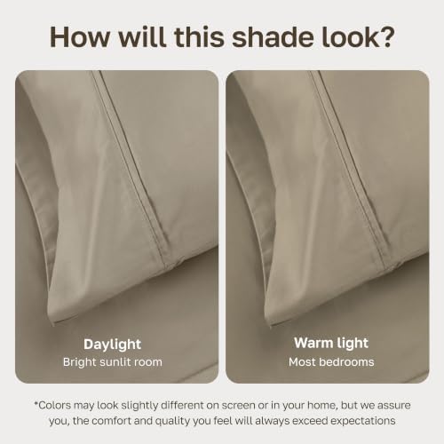 California Design Den Soft 100% Cotton Sateen King Fitted Sheet Deep Pocket - Image 6
