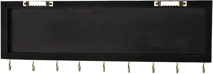 SANY DAYO HOME Wall Mount Necklace Holder Organizer with 9 Jewelry Hooks for Ring, Hair Bow, Headband, Purse - Wall Decor for Girls Room - Hello Beautiful