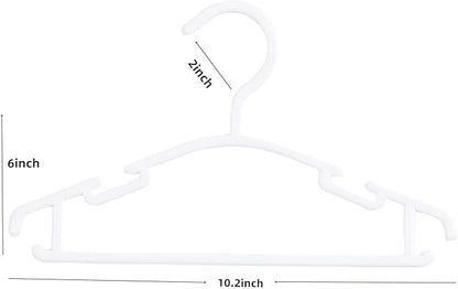 60 Pack White Baby Nursery Closet Hangers,Non-Slip Laundry Infant Pant Hanger for Newborn Clothes Gift,Ultra-Thin Child Coat Hanger for Girl Boy Toddler Kids