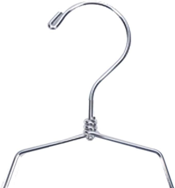 NAHANCO Metal Shirt Hanger, 16" Chrome-Plated, Standard Hook (Pack of 25)