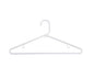 NAHANCO Plastic Tubular Hangers - 16 1/4" White (Pack of 144)