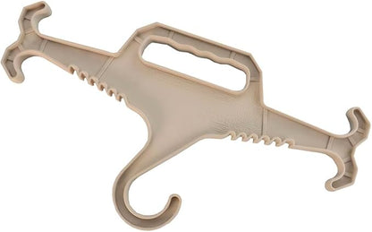 STG Heavy Duty Hanger, for Police Gear, Tactical Vest, Scuba Gear, Fishing Vest, Life Jacket, Scuba BCD and More - Tan