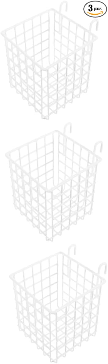 OUNONA 3pcs Hanging Wire Basket Organizer for Kitchen Bathroom Space Saving Storage for Pantry Craft and More Versatile Capacity Easy