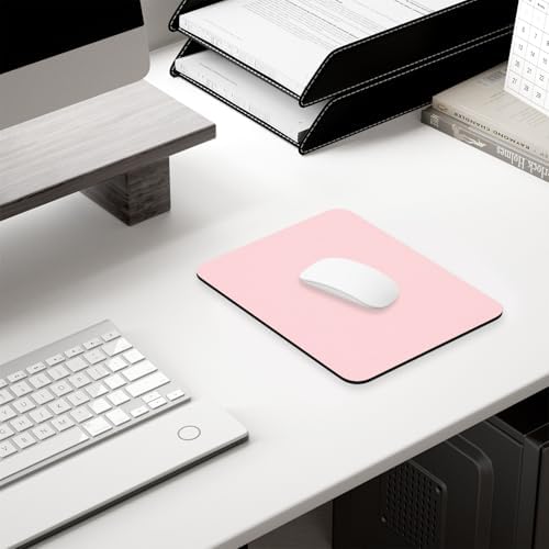 Hsurbtra Mouse Pad, Premium-Textured Square Mousepad 7 x 9 Inch, Thick 3 mm Anti-Slip Waterproof Rubber Pretty Cute Computer Mat for Office Gaming Laptop Women Kids Pink - Image 7
