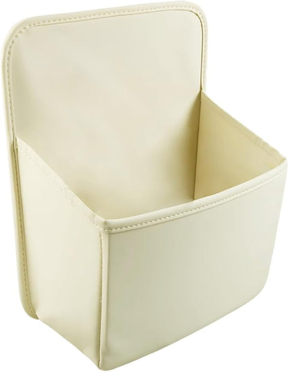 YoRise Car Shoe Storage Organizer, Multifunctional Leather Car Shoe Organizer for Ladies High Heels, Waterproof Shoe Storage Box, Trunk Container for Most Cars (White)