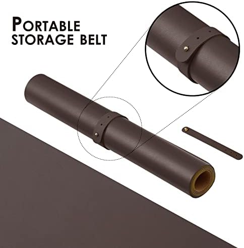 Large Cork Desk Mat - 47.2"x 17" Desk Pad for Office and Home - Ideal for Large Mouse Pad and Desk Mats on Top of Desks(Coffee) - Image 4