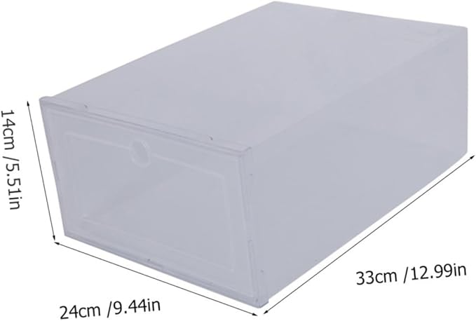 4pcs Shoe Storage Boxes Sturdy Pp Drawer Type Organizers for Home Stackable Design for Easy Access for Shoes Boots and Sneakers