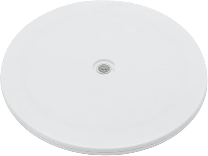 1 Pcs White 9 inch Acrylic Lazy Susan Rotating Turntable Organizer Bearings - Round Swivel Plate for Spice Rack, Table, Cake, Kitchen Pantry