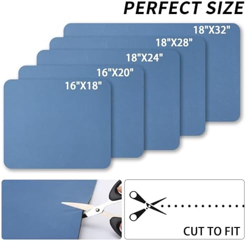 HotLive Dish Drying Mat for Kitchen Counter, Heat Resistant Drainer Mats with Non-slip Rubber Backed, Hide Stain Kitchen Super Absorbent Draining Mat, Easy to Clean Dish Rack Pad, Blue 18"x28" - Image 6