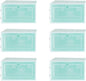 Cabilock 6pcs Stackable Transparent Shoe Containers Thicken Plastic Storage Box for Organizing Shoes for Closets Entryways and Item Storage