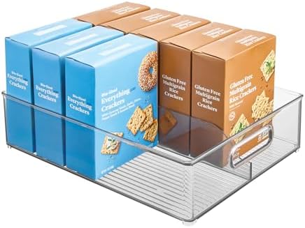 iDesign Divided Pantry Bin with Handle, Clear by iDesign