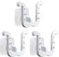 3pcs Shoes Slipper Holder Storage Organizer, Slippers Organizer Wall Hanging Without Drilling, Self Adhesive Shoe Rack for Door Closet Bathroom Kitchen (White)