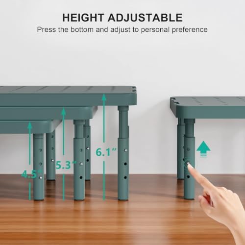 WALI Computer Monitor Stand for Desk, Adjustable Laptop Riser, up to 44 lbs - Image 3