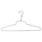 Econoco Deluxe Steel Hangers, 16 Inch Metal Blouse & Dress Hangers with Swivel Hook, Heavy Duty Chrome, Pack of 100