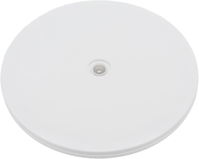 1 Pcs White 8 inch Acrylic Lazy Susan Rotating Turntable Organizer Bearings - Round Swivel Plate for Spice Rack, Table, Cake, Kitchen Pantry