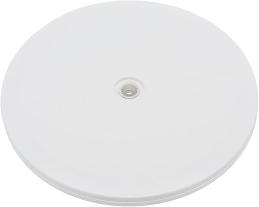 1 Pcs White 8 inch Acrylic Lazy Susan Rotating Turntable Organizer Bearings - Round Swivel Plate for Spice Rack, Table, Cake, Kitchen Pantry