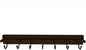 Rev-A-Shelf 14 Inch Pop Out Sliding Deluxe Belt and Tie Accessory Organization Rack Holder Hanger with 7 Hooks, Bronze, BRCPOSL-14-BZ-1