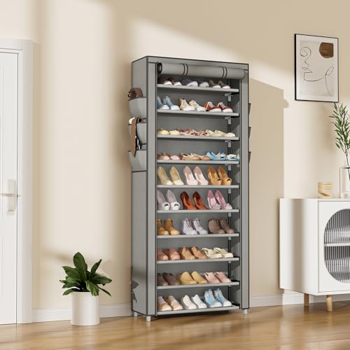 VTRIN Vertical Shoe Rack Organizer Tall Shoe Rack for Closet Entryway - Image 2