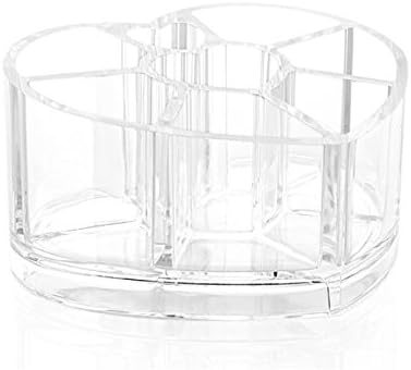 Kamay's Acrylic Makeup Brush Holder, Heart Shape Acrylic Cosmetic Organizer Can Be Used As Cosmetic Storage, Lip Tips Holder/Box SF-1057