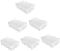 COHEALI 6PCS Transparent Shoe Boxes Plastic Storage Containers with Flip Lid Stackable Organizer for Home and Shop Shoe Storage