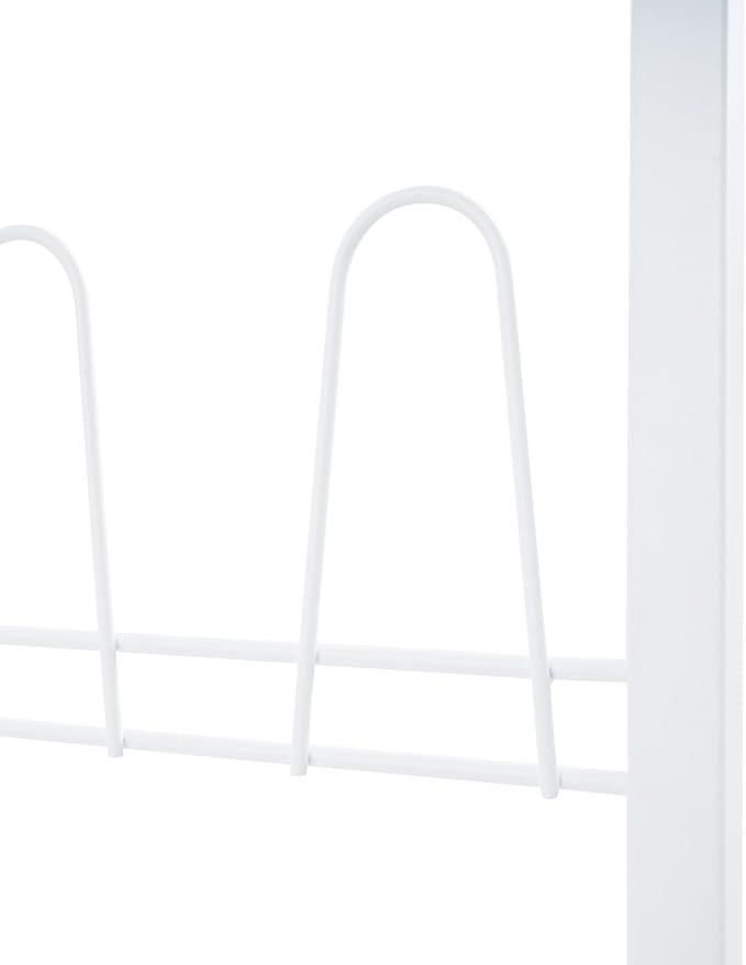 70 Inch 6-Tier Wall Mounted Metal Shoe Organizer, Hanging Shoe Rack for 18 Pairs, Space Saving Heavy Duty Iron Shoe Storage Caddy for Closet Entryway Garage (White)