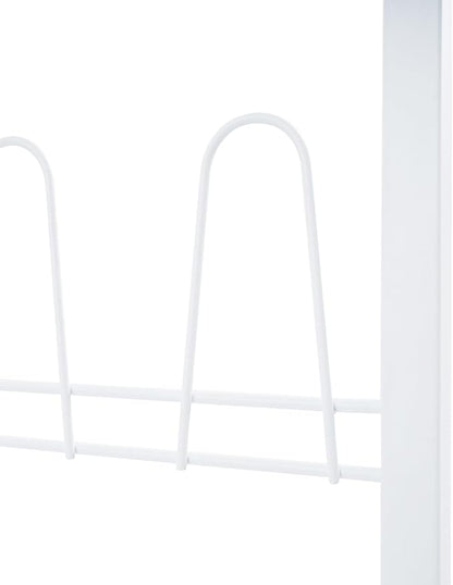 70 Inch 6-Tier Wall Mounted Metal Shoe Organizer, Hanging Shoe Rack for 18 Pairs, Space Saving Heavy Duty Iron Shoe Storage Caddy for Closet Entryway Garage (White)