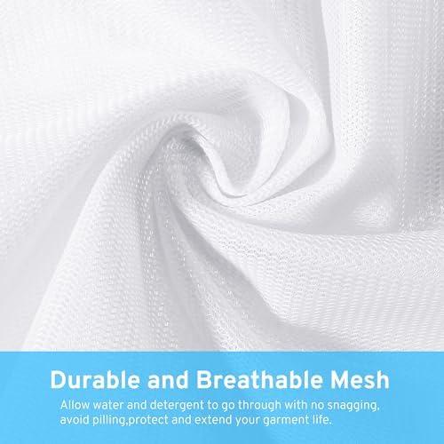 4 Pcs Mesh Laundry Bags Set for Delicates with AUTO-Lock Zipper, Lingerie Bags for Washing Delicates, Laundry Bags Mesh Wash Bags, Delicates Laundry Bag for Jeans,Blouse,Stocking,Bra(XL, 24" x 20") - Image 3