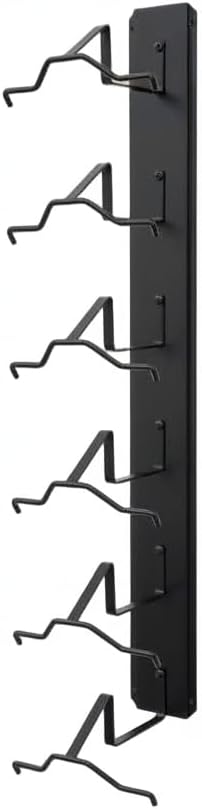 American Made Crown Up 6 Hat Cowboy Hat Rack – Wall Mounted Black