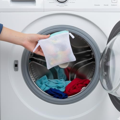 5 Pcs Small Mesh Laundry Bag Mini Lingerie Bags 5.5 x 4.7 Inch for Washing Delicates With Zipper for Socks, Bra, Underwear, Travel Clothing Storage - Image 7