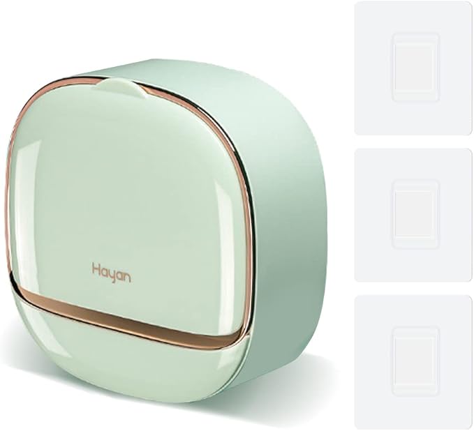 Luxury Soap Holder with Drain Tray, Waterproof Soap Dish Holder, Keep Soap Bars Dry, Adhesive Soap Case Box Wall Mounted for Shower, Bathroom, Bathtub, Mint Green