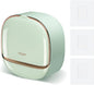 Luxury Soap Holder with Drain Tray, Waterproof Soap Dish Holder, Keep Soap Bars Dry, Adhesive Soap Case Box Wall Mounted for Shower, Bathroom, Bathtub, Mint Green