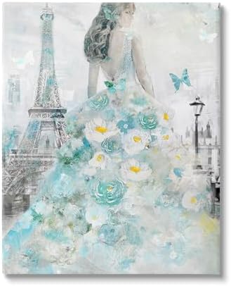 Stupell Industries Parisian Woman Butterfly, 24 x 30 Inch Canvas Wall Art by StupellIndustries