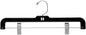 Black Pant Hangers 14" Plastic Case of 100, 22870