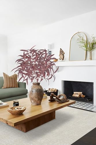 Briful Artificial Eucalyptus Branches Fall Decor, 6PCS Burgundy Fake Eucalyptus Stems, Realistic Faux Greenery Stems for Autumn Thanksgiving Halloween Home Farmhouse Porch Vase Decor, Indoor Outdoor - Image 6