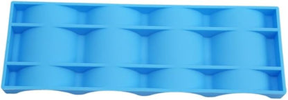 2pcs Silicone Fridge Can and Beer Bottle Rack Stacking Beverage Organizer for Fridge Pantry and BBQ Lightweight and Easy to Clean for Home and Outdoor Use Blue