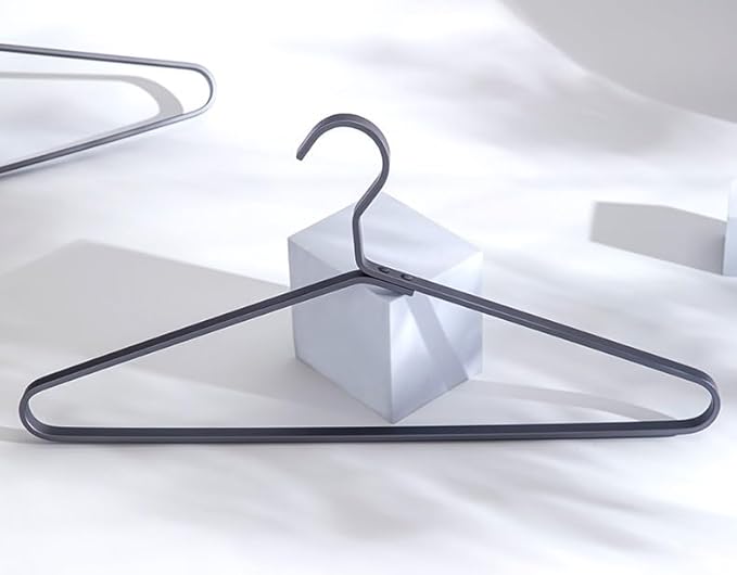 Premium Matte Titanium Gray Aluminum Coat Hangers 90 Piece Set, 16.5” Extra Smooth & Durable Metal Shirt Dress Hanger,Aluminum Alloy Hanger,Clothing Support,Clothing Hang