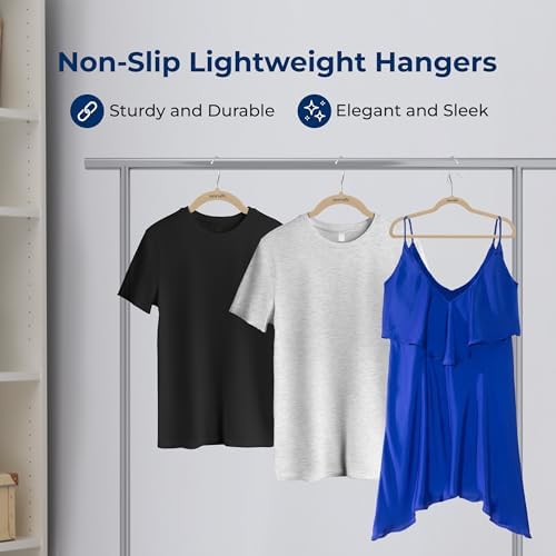 SereneLife Velvet Hangers – 10 Pack, Slim & Space Saving for Closets - Image 4