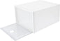 BESPORTBLE Stackable Plastic Shoe Storage Box 34x18x25cm, Dustproof and Anti-oxidation Sneaker Organizer for Home Closet, Sturdy Footwear Storage Case with Front Opening