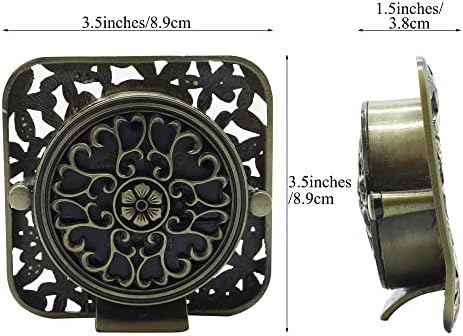 Decorative Mini Table Clock, Vintage Metal Silent Analog Quartz Battery Operated Table Top Clock for Living Room Decor Shelf - Image 2